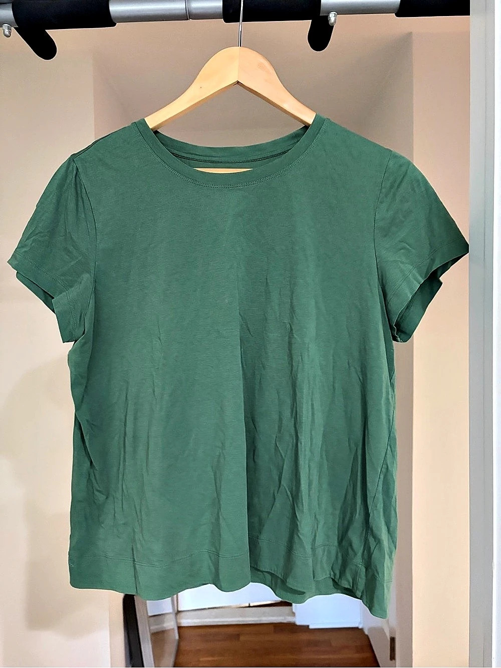Lafayette 148 Short Sleeve Tee in Green Size XL Like New